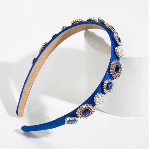 Dcvmvmn Damen-Haarbänder mit Strasssteinen und Perlen, Vintage-Haarschmuck, verzierter Haarreifen von Dcvmvmn