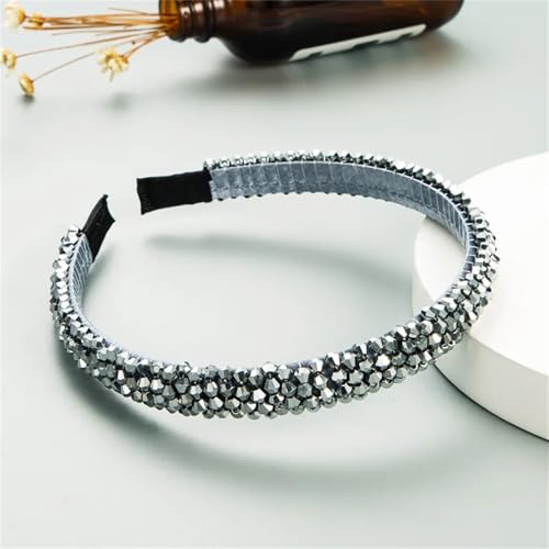 Dcvmvmn Damen-Haarbänder mit gewebtem String, Kristallverzierung, buntes Perlenzubehör von Dcvmvmn