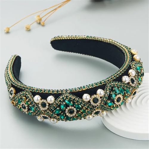 Dcvmvmn Damen-Haarreif mit Strasssteinen, Perlen, elegant, für Hochzeit, Brautschmuck Dcvmvmn Damen-Haarreif mit Strasssteinen, Perlen, elegant, für Hochzeit, Brautschmuck von Dcvmvmn