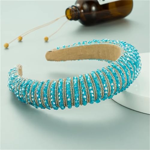 Dcvmvmn Damen-Perlenhaarbänder für weibliche Kopfbedeckung, handgefertigte Stirnbänder, Haarbänder, Kopfreifenzubehör von Dcvmvmn