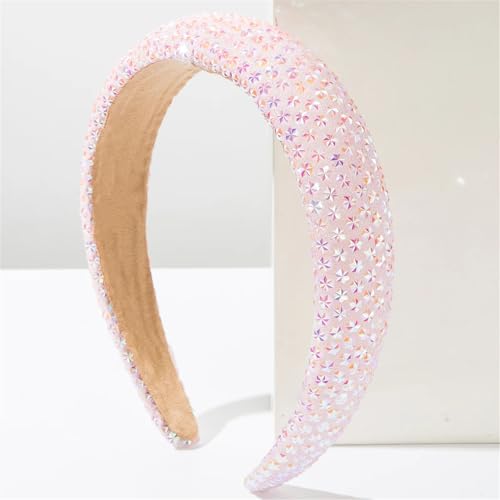 Dcvmvmn Damen Strass Haarbänder Schwamm Funkelnde Haarreifen Stirnband Hairhoop Zubehör von Dcvmvmn