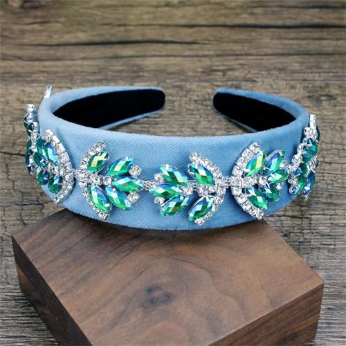 Dcvmvmn Damen Strass Haarreifen Zubehör Breite Haarbänder Klassische Kette Kristall Stirnbänder Dcvmvmn Damen Strass Haarreifen Zubehör Breite Haarbänder Klassische Kette Kristall Stirnbänder von Dcvmvmn