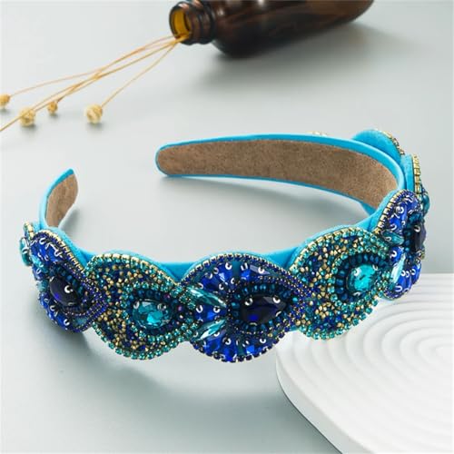 Dcvmvmn Damen Vintage Kristall Stirnband Zubehör Haarband Strass Verzierte Haarbänder Dcvmvmn Damen Vintage Kristall Stirnband Zubehör Haarband Strass Verzierte Haarbänder von Dcvmvmn