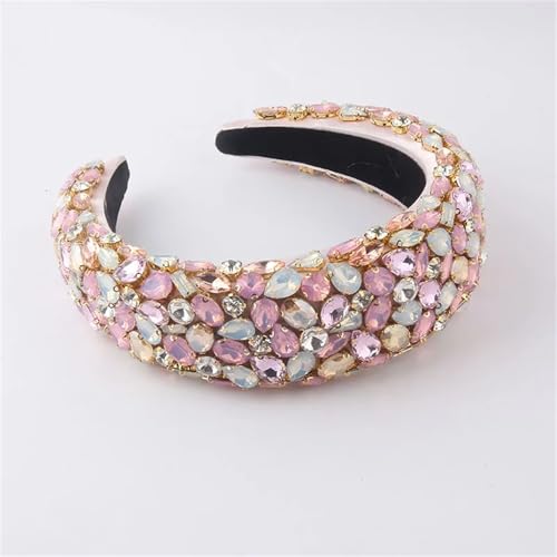 Dcvmvmn Haarschmuck für Damen, Bohemian-Stil, Kristallkrone, Stirnbänder, Strass, Haarbänder für Hochzeit von Dcvmvmn