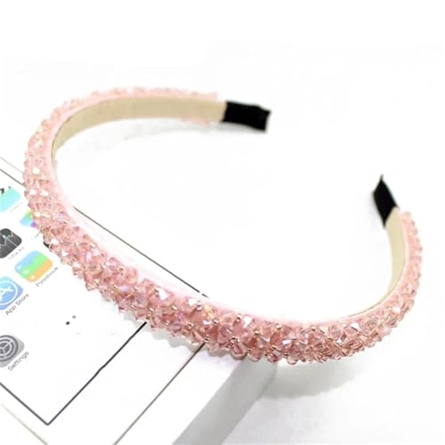 Dcvmvmn Handgefertigter Haarreif für Damen, glänzend, mit Kristallperlen, Stein-Haarbänder für Mädchen, Haarschmuck von Dcvmvmn