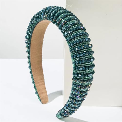 Dcvmvmn Handgefertigtes Damen-Stirnband mit Kristallen, für den Außenbereich, Strass-Haarbänder für Hochzeitszubehör von Dcvmvmn