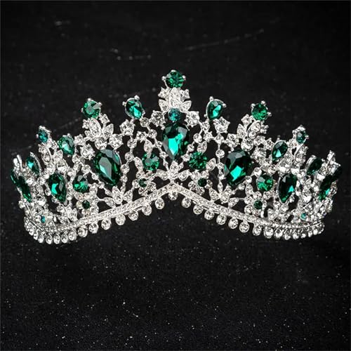 Dcvmvmn Miss Universe Kristallkronen Prinzessin Queen Braut Hochzeit Haarschmuck Schmuck Braut Tiaras Stirnbänder von Dcvmvmn