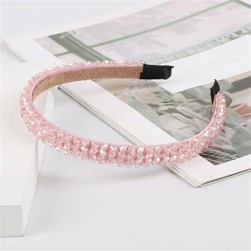 Glänzende Damen-Haarbänder mit Strasssteinen und Perlen, Diamant-Bänder für Mädchen, Kopfbedeckung, Haarschmuck von Dcvmvmn