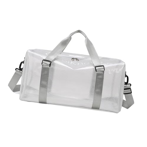 Ddujbtp 2025 PVC Reisetaschen Wasserdichte Große Kapazität Schulterkreuzkörper Praktische Sporttasche Für Outdoor Aktivitäten Praktischer PVC Reisen Mit Geräumigem Design von Ddujbtp