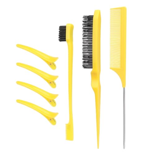 7-teiliges Haarbürsten-Set für Kanten- und Rückenbürsten, Kämmen, Zupfen von Haaren für Frauen 7-teiliges Haarbürsten-Set für Kanten- und Rückenbürsten, Kämmen, Zupfen von Haaren für Frauen von Ddujbtp