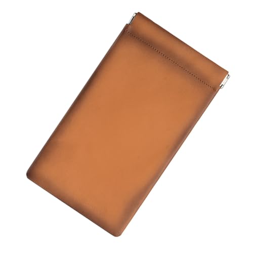 Anspruchsvolle Herren-Geldbörse aus PU-Leder, Münzgeldbörse, Kreditkartenhalter, Kleingeldfach, einfacher Zugriff, Münzbeutel für Damen und Herren, Braune Sprühfarbe, Taschen-Organizer von Ddujbtp