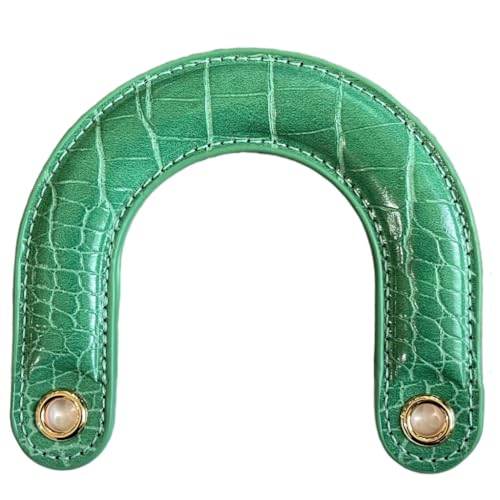 Ddujbtp 1 x gebogener Taschengriff aus PU für bequemen Halt und einfache Installation für modische Frauen und Heimwerker, grün, Taschen-Organizer von Ddujbtp