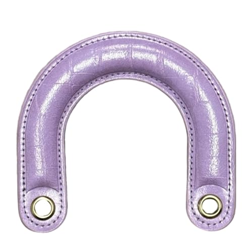 Ddujbtp 1 x gebogener Taschengriff aus PU für bequemen Halt und einfache Installation für modische Frauen und Heimwerker, violett, Taschen-Organizer von Ddujbtp
