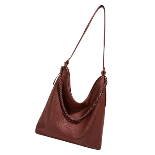 Ddujbtp Ästhetische Umhängetasche für Damen, PU-Leder, Pendlertasche, große Kapazität, Achseltasche, modische Handtasche, einfache Unterarmtasche, schokoladenbraun, Taschen-Organizer Ddujbtp Ästhetische Umhängetasche für Damen, PU-Leder, Pendlertasche, große Kapazität, Achseltasche, modische Handtasche, einfache Unterarmtasche, schokoladenbraun, Taschen-Organizer von Ddujbtp