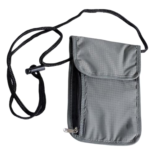 Ddujbtp Blocking Neck Pouches Phone Bag for Men and Women Secure Travel Wallet with Multiple Compartments, grau, Taschen-Organizer von Ddujbtp