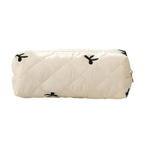 Ddujbtp Bowknot Print Bleistift Hülle Hochkapazität Stiftbeutel Tragbarer Stift Organisatoren Taschen Reise Make Up Für Studentische Frauen Mädchen Wasserresistente Kosmetische Lagerung von Ddujbtp