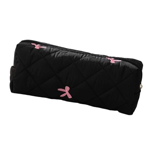 Ddujbtp Bowknot Print Bleistift Hülle Hochkapazität Stiftbeutel Tragbarer Stift Organisatoren Taschen Reise Make Up Für Studentische Frauen Mädchen Wasserresistente Kosmetische Lagerung von Ddujbtp