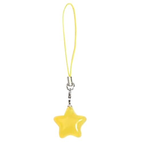 Ddujbtp Bunte Fünffache Sternkristallperlen Hummerverschluss Anhänger Tags Legierung Schmuck Halskette Keychain Zubehör Farbenfrohfeuchter Sternschlüsselhain von Ddujbtp