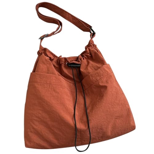 Ddujbtp Crossbody-Tasche, lässige Nylon-Schultertasche mit großem Fassungsvermögen und mehreren Fächern für organisierte Reisen, Orange, Taschen-Organizer von Ddujbtp