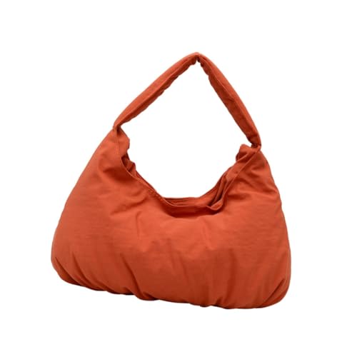 Ddujbtp Damen Achseltasche Retro Handtasche Herbst Winter Schultertasche Mode Unterarmtasche, Orange von Ddujbtp