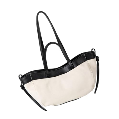 Ddujbtp Damen Handtasche Canvas Schultertaschen Große Kapazität Geldbörsen Handtasche Arbeitstasche, Schwarz von Ddujbtp