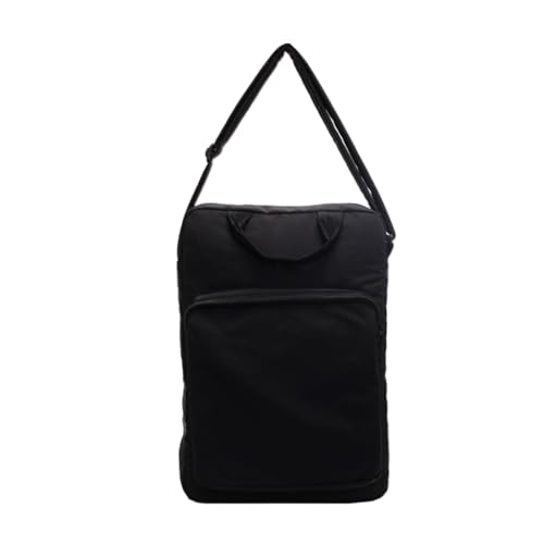 Ddujbtp Damen Nylon Umhängetasche für Arbeit und Reisen Tablet Crossbody Taschen Büchertasche Geräumige Handtasche für Studenten, Schwarz , Taschen-Organizer von Ddujbtp
