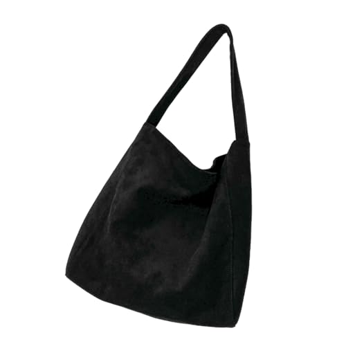 Ddujbtp Damen-Umhängetasche, große Kapazität, Achseltasche, einfacher Tragegriff oben, passend für den Alltag, Schwarz , Taschen-Organizer von Ddujbtp