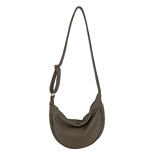 Ddujbtp Damen Umhängetaschen Crossbody PU Dumpling Taschen All Matching Casual Satchels Unterarm Messenger Frauen Schulter Crossbody All Match Casual Satchel Dumpling von Ddujbtp
