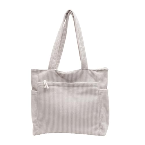 Ddujbtp Damentasche Herbst Winter Achseltasche Große Kapazität Schultertasche Cord Handtasche Casual Einkaufstasche für Alltag von Ddujbtp