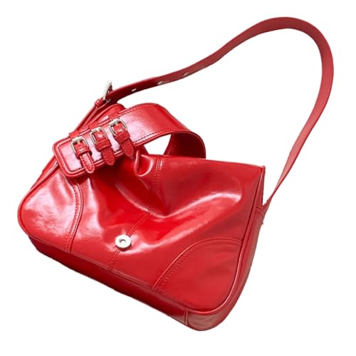 Ddujbtp Damentasche mit großem Fassungsvermögen, Handtasche, PU-Leder, Schultertasche, All-Matching-Achseltasche, modische Unterarmtasche, Einkaufstasche von Ddujbtp