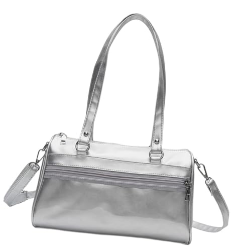 Ddujbtp Einzigartiger Anime-Stil Mädchen Ita Bag Schultertasche transparente Tasche mit mehreren Fächern für organisierte Aufbewahrung, silber Ddujbtp Einzigartiger Anime-Stil Mädchen Ita Bag Schultertasche transparente Tasche mit mehreren Fächern für organisierte Aufbewahrung, silber von Ddujbtp