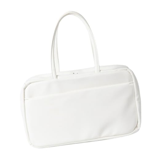 Ddujbtp Elegante Damenhandtasche, lässig, mit Tragegriff oben, Retro-inspiriert, PU-Leder, Einkaufstaschen, Geldbörse für verschiedene Anlässe, weiß, Taschen-Organizer Ddujbtp Elegante Damenhandtasche, lässig, mit Tragegriff oben, Retro-inspiriert, PU-Leder, Einkaufstaschen, Geldbörse für verschiedene Anlässe, weiß, Taschen-Organizer von Ddujbtp