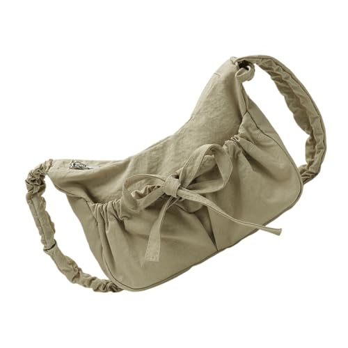 Ddujbtp Elegante Schultertasche aus Nylon, mit Schmetterlingsschleifen, leicht, für Damen, khaki, Taschen-Organizer Ddujbtp Elegante Schultertasche aus Nylon, mit Schmetterlingsschleifen, leicht, für Damen, khaki, Taschen-Organizer von Ddujbtp