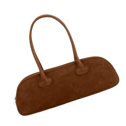 Ddujbtp Elegante Umhängetasche aus PU-Leder, Unterarm-Geldbörse, lässige Handtasche mit großer Kapazität für den täglichen Gebrauch und Reisen, braun, Taschen-Organizer von Ddujbtp