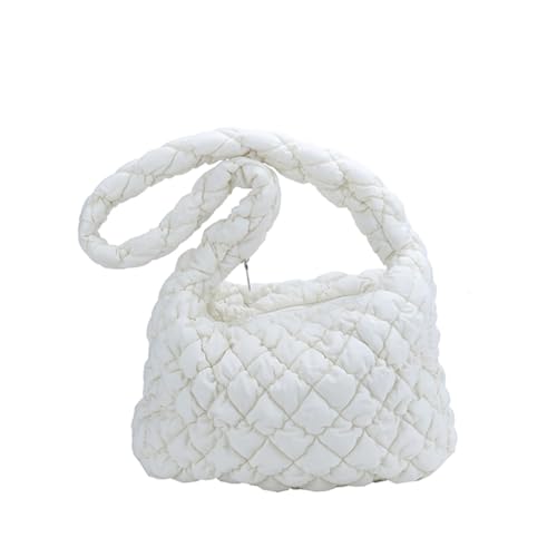 Ddujbtp Elegante gesteppte Puffer-Umhängetasche, große Kapazität, Crossbody-Tasche für Damen, mit Reißverschlüssen, für den täglichen Pendler, beige, Taschen-Organizer Ddujbtp Elegante gesteppte Puffer-Umhängetasche, große Kapazität, Crossbody-Tasche für Damen, mit Reißverschlüssen, für den täglichen Pendler, beige, Taschen-Organizer von Ddujbtp