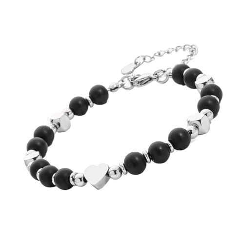 Ddujbtp Ergonomic Stone Perlen Armband Leicht Unisex Handgelenk Schmuck Komfortable Mode Handgelenk Accessoire Gemstones Handchain Everyday Wear Stone Handchain von Ddujbtp