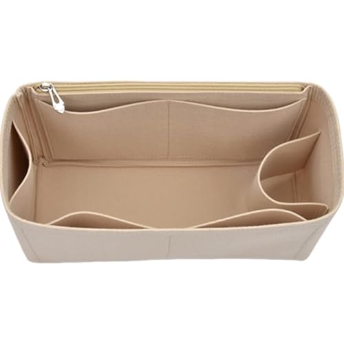 Ddujbtp Filz-Handtaschen-Organizer, mehrere Taschen, Geldbörseneinsatz für Schultertasche, Innentasche mit Reißverschluss von Ddujbtp