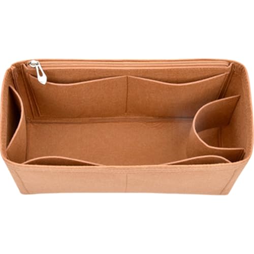 Ddujbtp Filz-Handtaschen-Organizer, mehrere Taschen, Geldbörseneinsatz für Schultertasche, Innentasche mit Reißverschluss von Ddujbtp