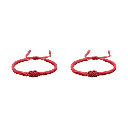 Ddujbtp Geflochtener Armreif mit konzentrischem Knoten, erweiterbar, gesegneter Anhänger für kreatives Geschenk, Anzug, Schwester, Paare, Liebhaber, beste Handseil, Kinder von Ddujbtp