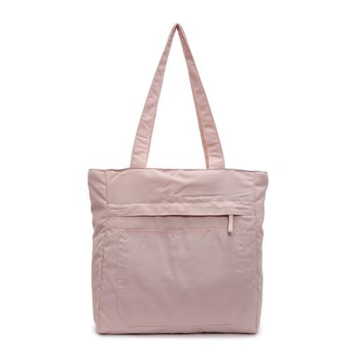 Ddujbtp Geräumige Nylon-Umhängetasche für Studenten und Profis, Handtasche für Pendler oder Unterricht, mit wasserabweisendem Stoff, rose, Taschen-Organizer von Ddujbtp