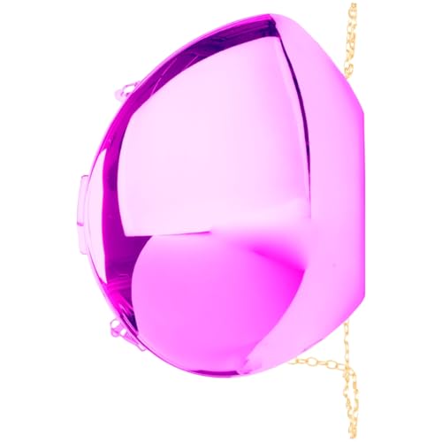 Ddujbtp Glitzernde Acryl-Umhängetasche, einzigartige Form, Abendtasche, modische Umhängetasche, Handtasche, für Damen und Mädchen, violett, Taschen-Organizer von Ddujbtp