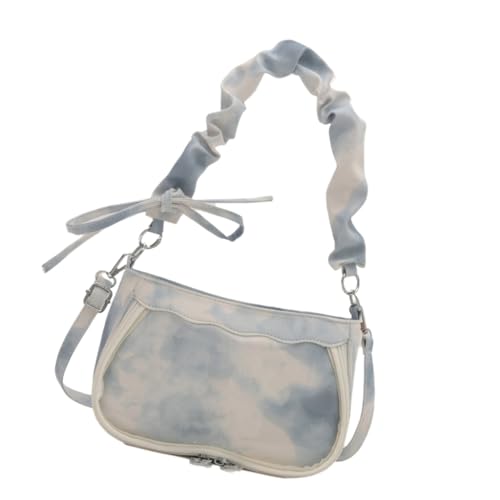 Ddujbtp Handtasche im japanischen Stil, mit Tinte gefärbt, gerüscht, süße Unterarmtasche mit verstellbarem Riemen, PU-Schultertasche für Modebegeisterte, 2, Taschen-Organizer Ddujbtp Handtasche im japanischen Stil, mit Tinte gefärbt, gerüscht, süße Unterarmtasche mit verstellbarem Riemen, PU-Schultertasche für Modebegeisterte, 2, Taschen-Organizer von Ddujbtp