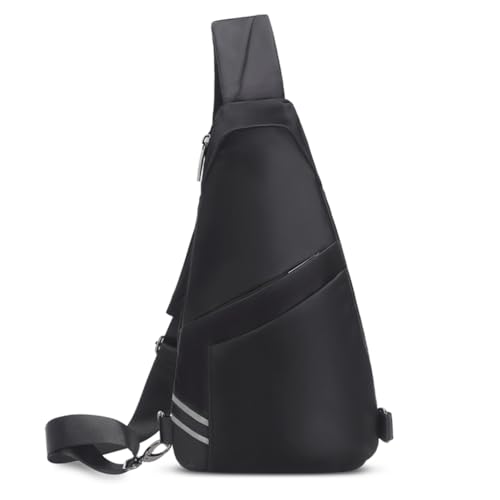 Ddujbtp Herren Brusttasche Stoff Umhängetaschen mit mehreren Fächern und großer Kapazität Crossbody Geldbörse für den täglichen Gebrauch von Ddujbtp