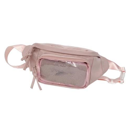 Ddujbtp Itabag Japanische Itabag transparente PVC-Brusttasche für Mädchen mit Displayplatte, Crossbody-Tasche für Abzeichen und Zubehör, rose, Taschen-Organizer von Ddujbtp
