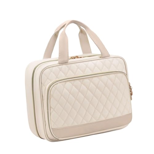 Ddujbtp Kulturbeutel zum Aufhängen mit Trocken- und Nass-Trennung für einfache Organisation, Make-up-Taschen für Geschäftsreisen und Urlaub, beige, Taschen-Organizer Ddujbtp Kulturbeutel zum Aufhängen mit Trocken- und Nass-Trennung für einfache Organisation, Make-up-Taschen für Geschäftsreisen und Urlaub, beige, Taschen-Organizer von Ddujbtp
