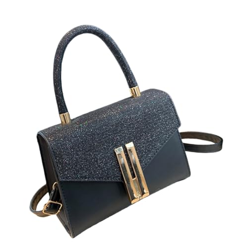 Ddujbtp Mode Damen Crossbody Tasche PU Leder Handtasche Mode Schulter Geldbörse Satchel für den täglichen Gebrauch, Schwarz , Taschen-Organizer von Ddujbtp