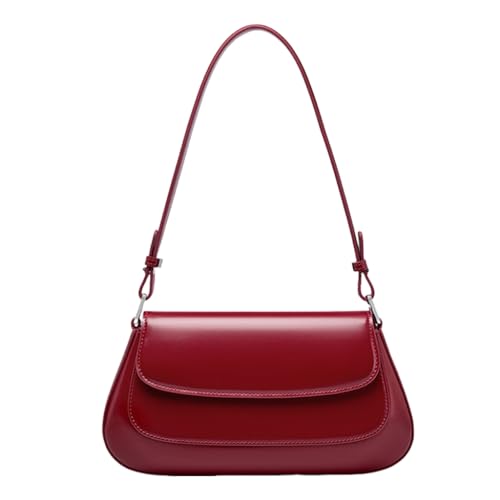 Ddujbtp Modische Mehrzweck-Umhängetasche für Damen, Kunstleder, Unterarm-Handtasche mit verstellbarem Riemen, Crossbody-Tasche, rot, Taschen-Organizer von Ddujbtp