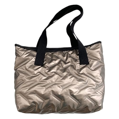 Ddujbtp Modische Winter-gesteppte Puffer-Umhängetasche für Damen, große Kapazität, weich, leicht, Handtasche, gepolsterte Unterarmtasche, champagnerfarben, Taschen-Organizer Ddujbtp Modische Winter-gesteppte Puffer-Umhängetasche für Damen, große Kapazität, weich, leicht, Handtasche, gepolsterte Unterarmtasche, champagnerfarben, Taschen-Organizer von Ddujbtp
