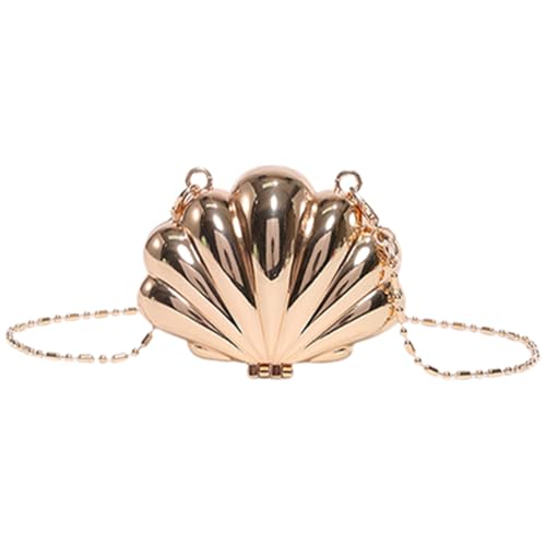 Ddujbtp Modische kleine Umhängetasche in Lippenstift-Form mit goldener Kette, für Damen, einzigartige Abend-Umhängetasche, Acryl-Geldbörse, gold, Taschen-Organizer von Ddujbtp