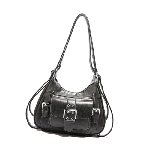 Ddujbtp Modischer Rucksack Retro PU Handtasche Schultertasche für Freizeit und Abschlussball Anlass, Schwarz Ddujbtp Modischer Rucksack Retro PU Handtasche Schultertasche für Freizeit und Abschlussball Anlass, Schwarz von Ddujbtp